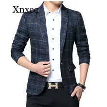 Xnxee мужской свадебный костюм, мужские блейзеры, приталенные костюмы для мужчин, деловой вечерний Блейзер, мужской 5XL