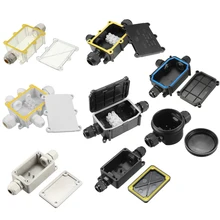 Uxcell водонепроницаемый внутренний, наружный кабель втулка электрическая распределительная коробка с клеммной полосой DIY Защита питания корпус