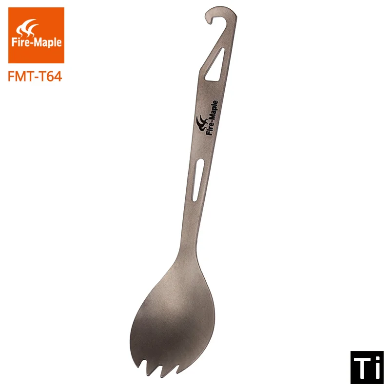 Fire Maple Spork 2 в 1 титан для активного отдыха легкий портативный скалолазания