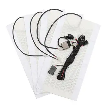 

Universal Carbon Fiber Seat Heating Pad Car Heater Five-speed Pulley Dual Control Switch Heated Seat Cover