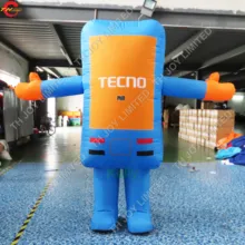 Надувной мобильный телефон воздушный шар для продажи, рекламная акция надувной движущаяся ходьба мобильный телефон мультфильм