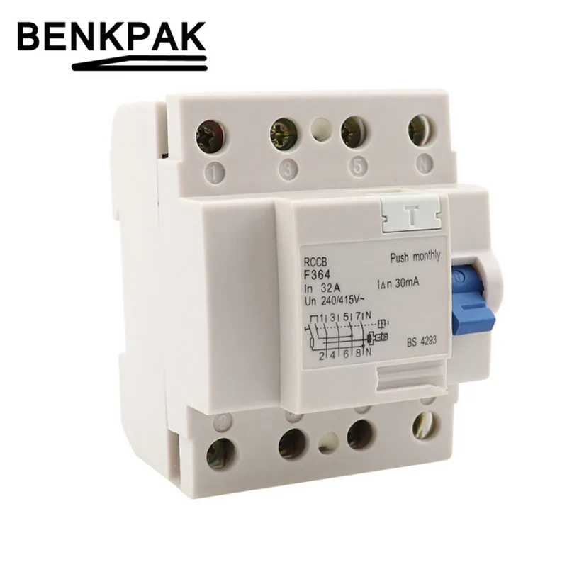 

RCCB F364 4P Residual Current Circuit Breaker