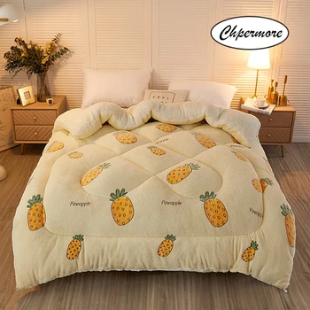 

Chpermore New Style Lamb Cashmere Quilt Duvets Winter Thick warm Student Dormitory Children Comforters Full Twin King Queen Size