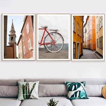 

Architectural Decoration Painting Street Street Lamp Home Decoration Living Room Decoration Study Room Decor Canvas Painting
