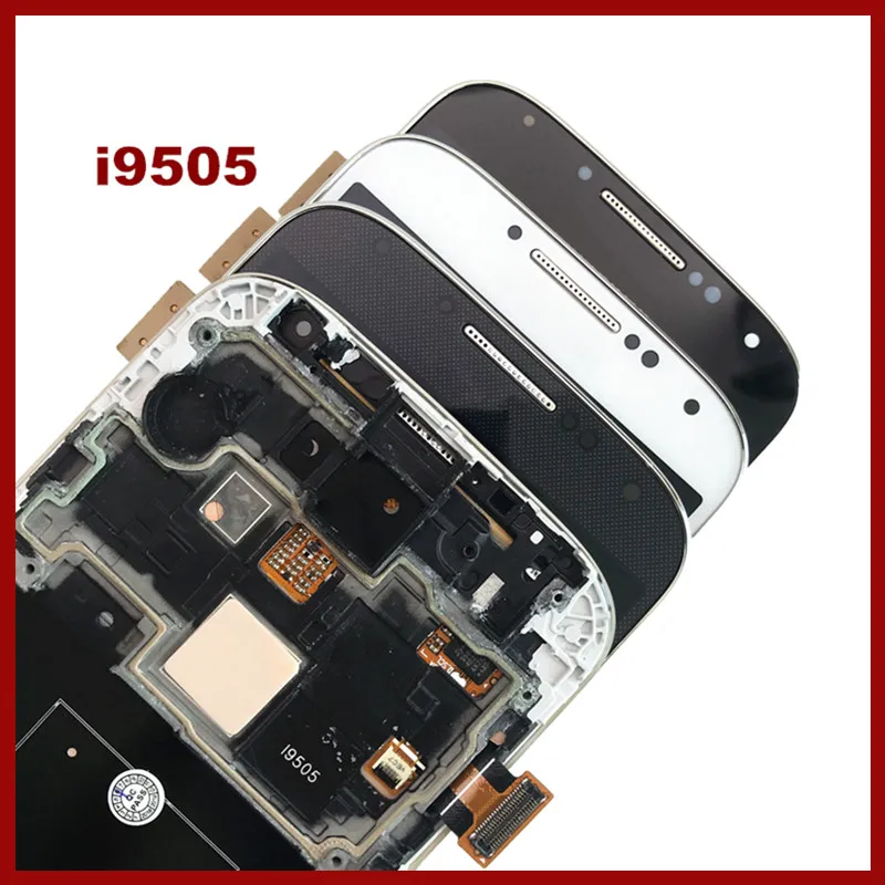 Супер AMOLED lcd для SAMSUNG GALAXY S4 i9505 lcd дисплей сенсорный экран дигитайзер полная сборка с рамкой i9505 lcd Замена