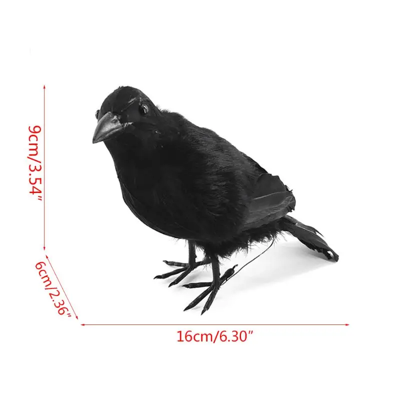 3 шт./компл. имитация вороны украшения для темативечерние на Хэллоуин украшение
