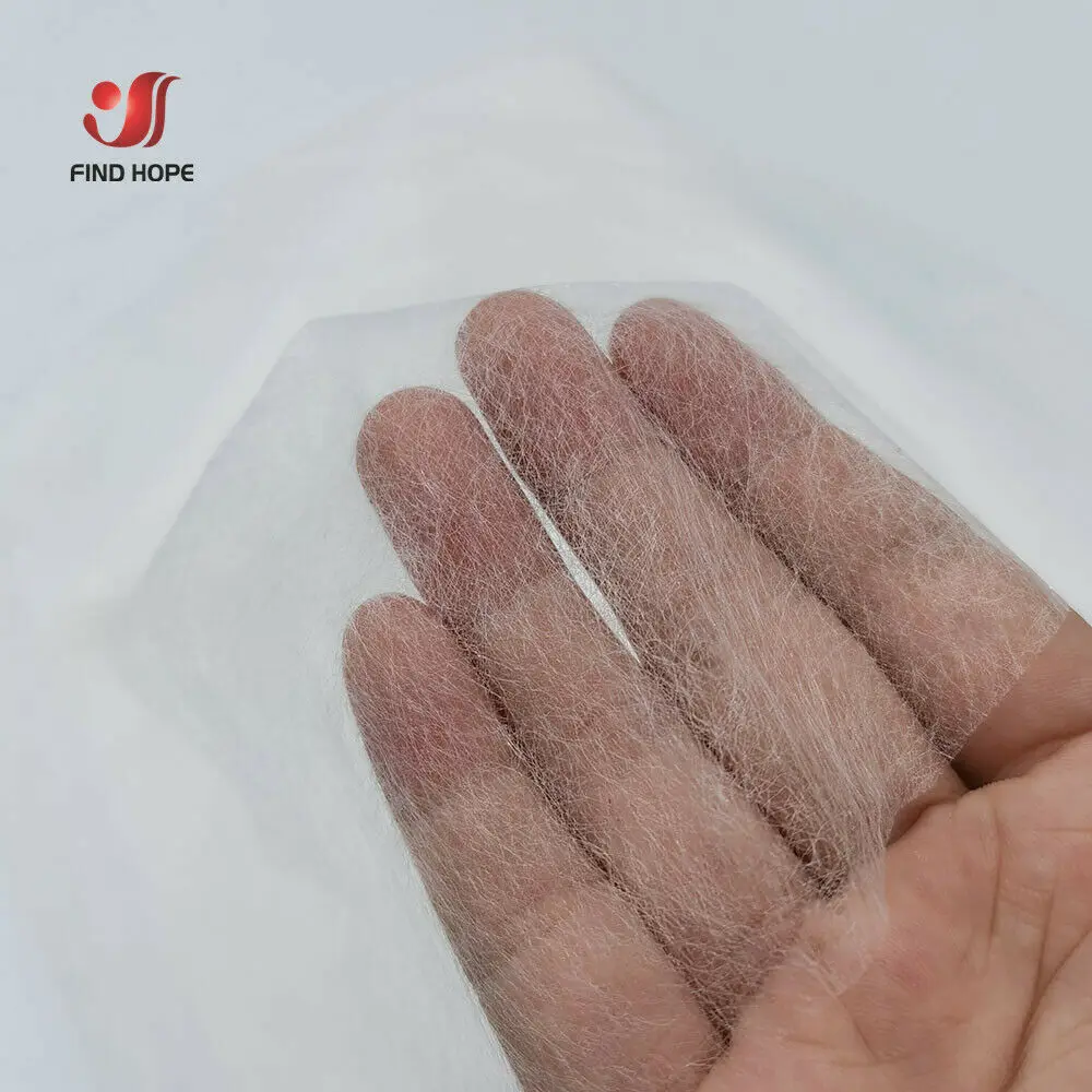 110cm*1M Nonwoven Fusible Interlinings Easy Iron On Sewing Join Patchwork Interlining Fabric Double Faced Adhesive Batting DIY