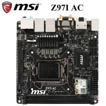 

LGA 1150 MSI Z97I AC Motherboard Intel Z97Core i7/i5/i3 1150 DDR3 Original MSI Z97 Mainboard 1150 DDR3 SATA III Z97 1150 Used