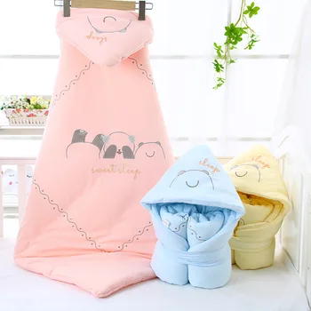 

Cute Baby Anti-kick Baby Sleeping Bag Cotton Baby Envelope Blankets Cartoon Newborn Swaddle Blanket Wrap