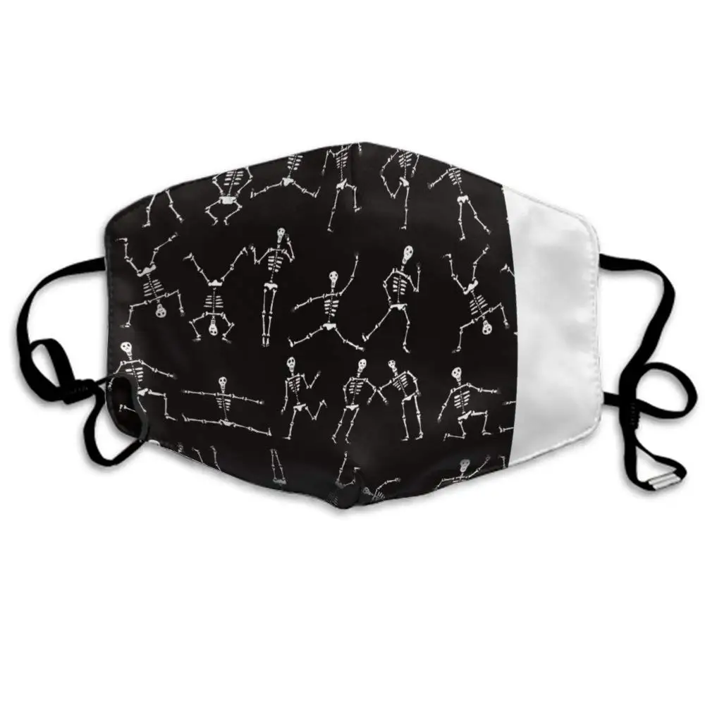 

CIGOCI Fashion Earloop Face Mask, Anti-Dust Mouth-Muffle with Adjustable Elastic Band - Windproof Cute Skeleton Dancing Half