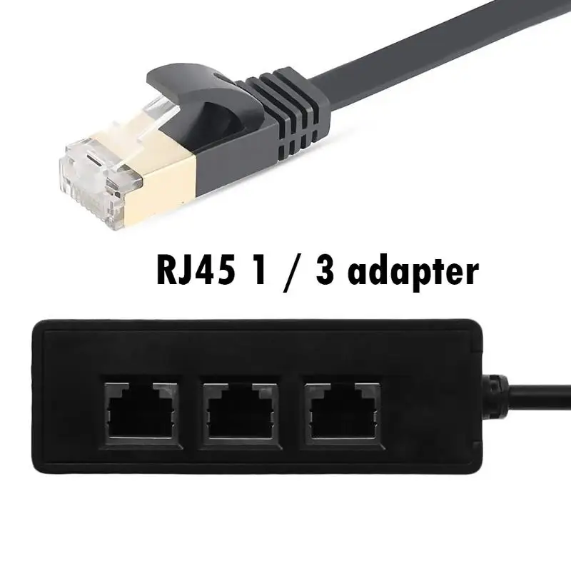 RJ45 Удлинительный кабель LAN Ethernet сеть RJ45 Мужской до 3 гнездовой разъем сплиттер Кабель-адаптер для ПК компьютер сетевой кабель