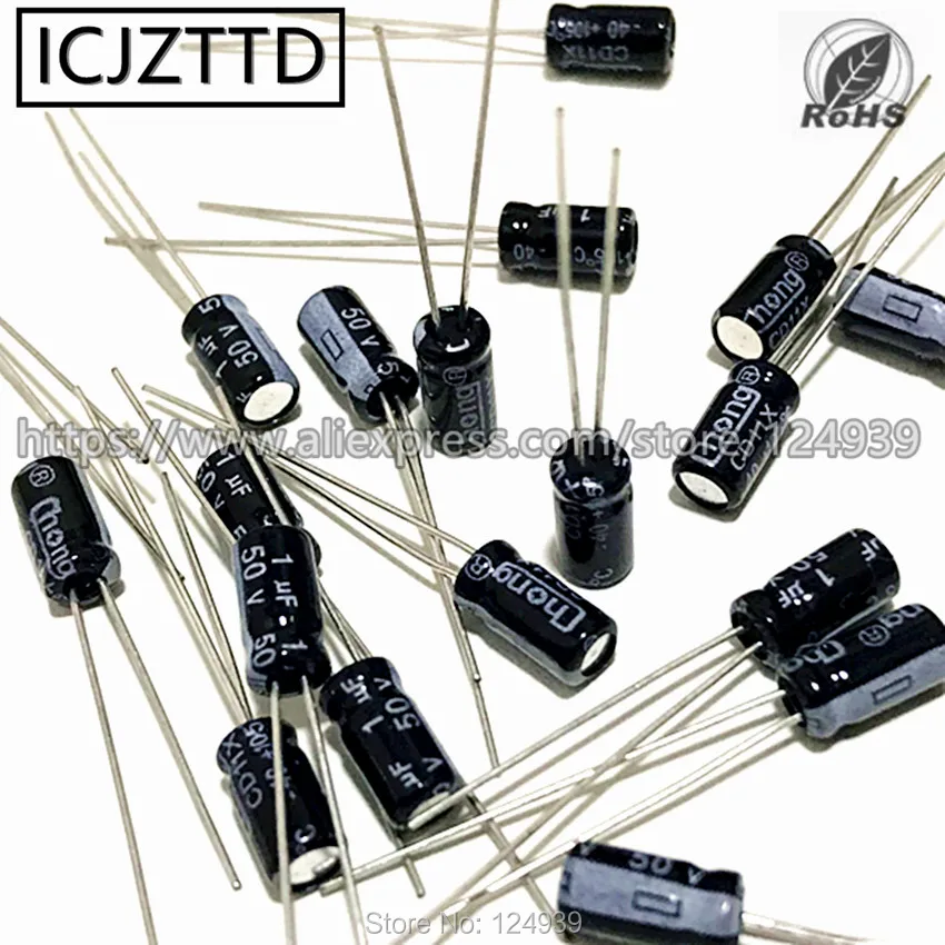 Новый конденсатор DIP 2 50 в 1 мкФ Ф 3 4 7 10 ф 4*7 мм x 4x7 16 47 35V 22 5*7 5 5x7 мм|Индукторы| |