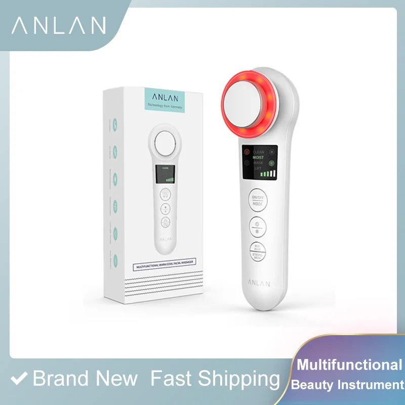 ANLAN Iontophoresis СВЕТОДИОДНЫЙ Прибор для красоты ультразвуковой микротоковый