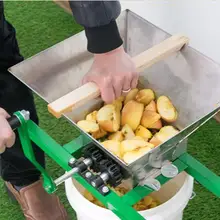 Бытовая ПИВОВАРЕНИЕ вино из нержавеющей стали Дробилка фруктов дробилка винограда машина для измельчения яблок, ручная соковыжималка 7L