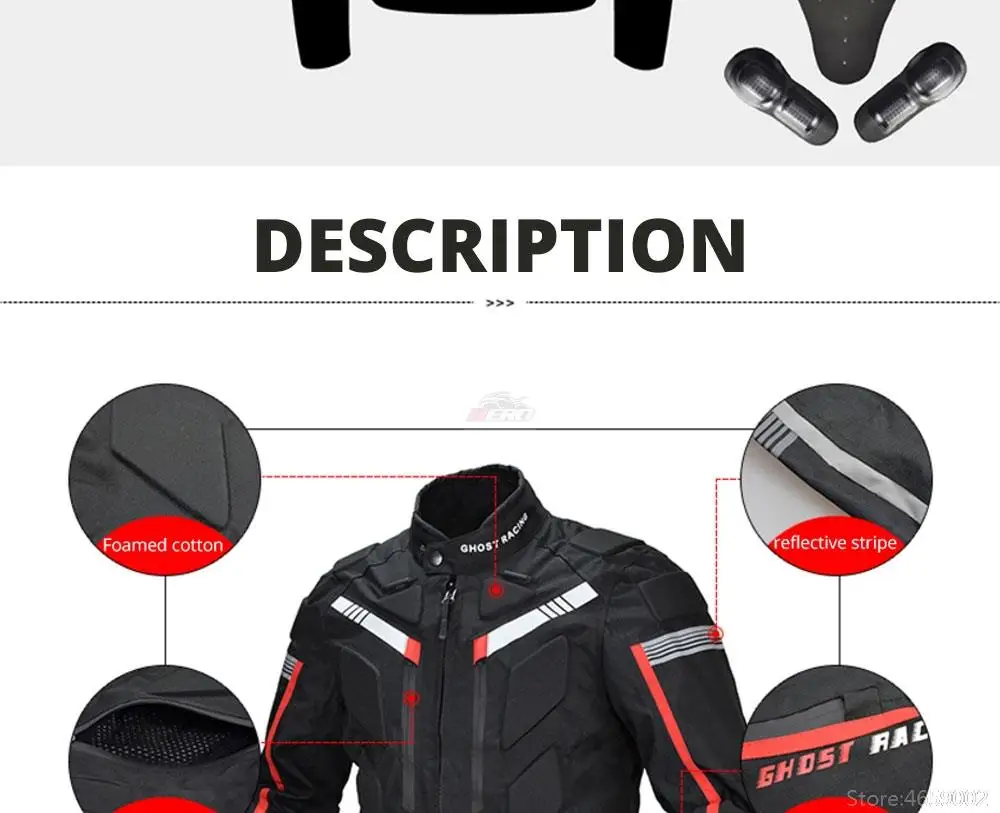 Waterproof Motorcycle Jacket Pants Off-Road Racing Motocross Riding Jacket Suit Men Windproof Touring Moto Protective Suit