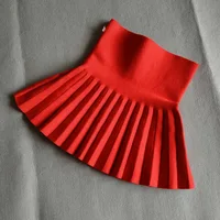 DE PEACH hiver bébé filles jupes plissées infantile enfants princesse taille haute tricoté Mini Tutu jupe enfants vêtements 2-12 ans 3
