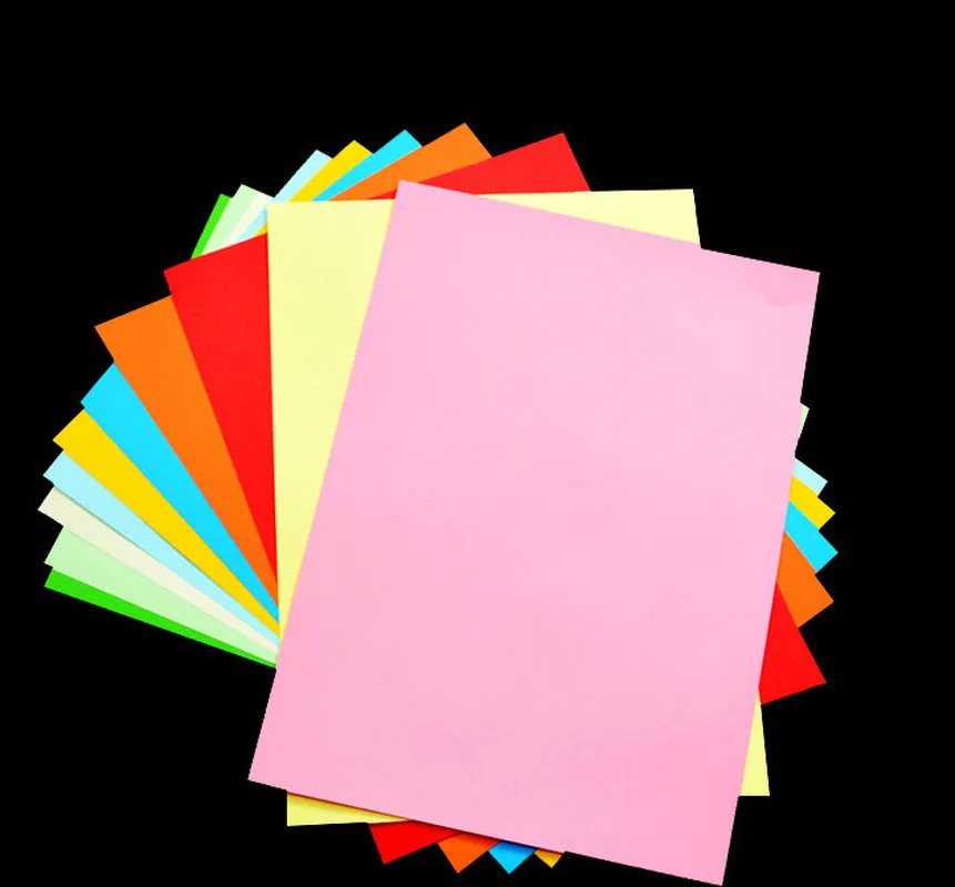 100 шт A4 цветная офисная печать копия Предпочтительная бумажная основа без пыли частицы печатная карточка-Бесплатная машина широкий спектр