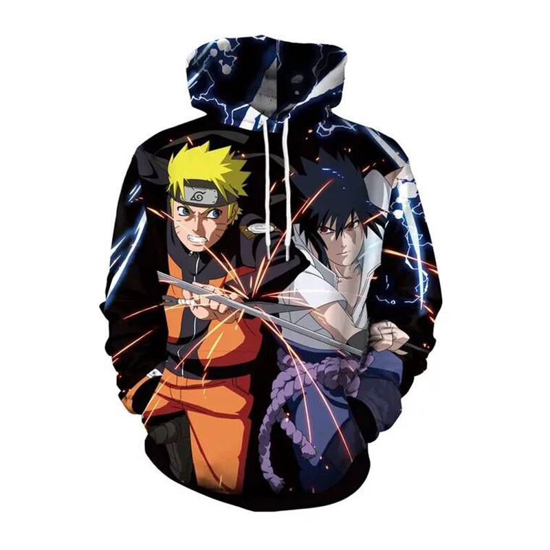 

New Arrival Harajuku Anime thin Hoodies Naruto Uchiha Uzumaki Hatake Eyes Printing Pullover Sweatshirt Hip Hop Streetwear AJAX