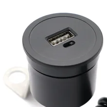 Автомобиль Мотоцикл изменение USB-стойкой 5 V 2.1A с переключателем, со жгутом проводов цельное платье