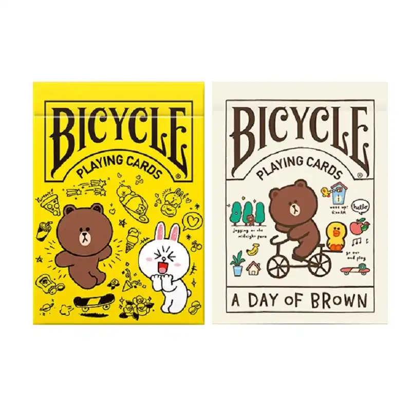 自転車ライン友人v2トランプかわいい漫画デッキuspccコレクタブルポーカー魔法カードゲーム手品の小道具 トランプ Aliexpress