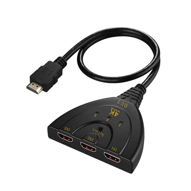 Hdmi три в один свиной хвост 3 в 1 выход 4K x 2K с линейным видеопереключателем метла переключатель