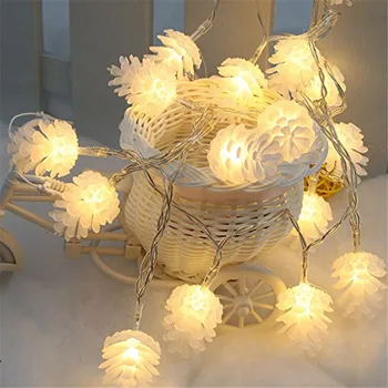Pine Cone Shaped LED String Lights