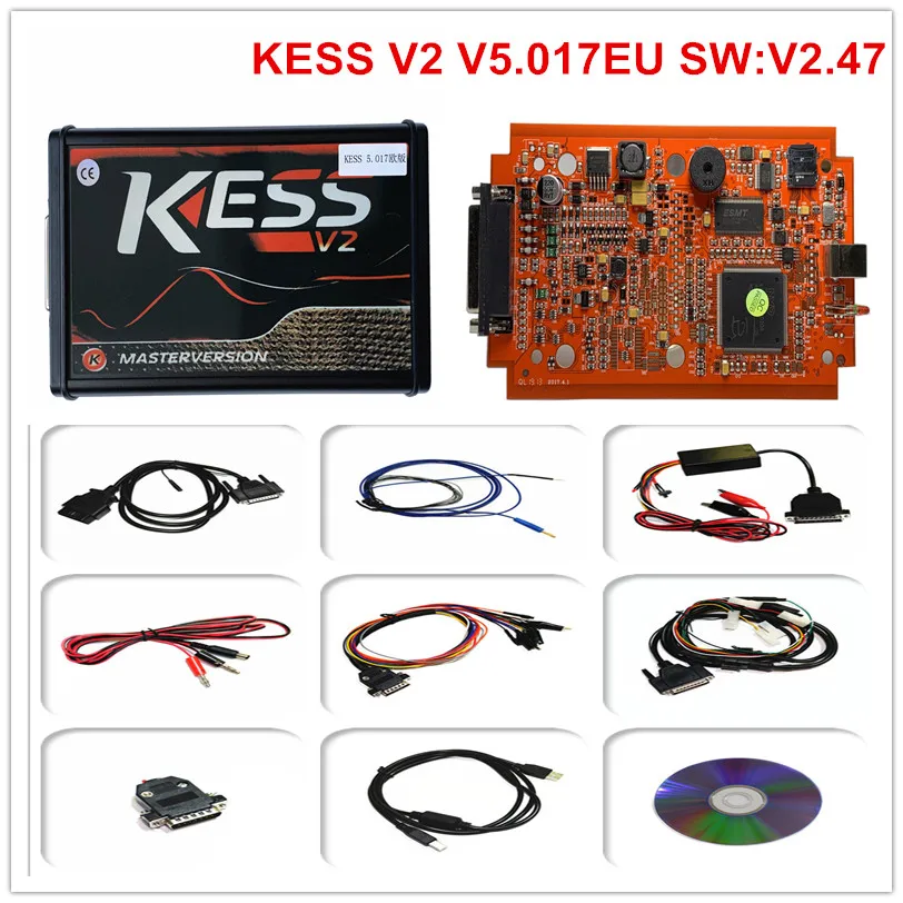 Испания запас! Красный Ktag K TAG V7.020 SW2.25 KESS V2 V5.017 SW V2.47 мастер ECU чип тюнинговый инструмент V54 K-TAG 7,020 онлайн-программатор