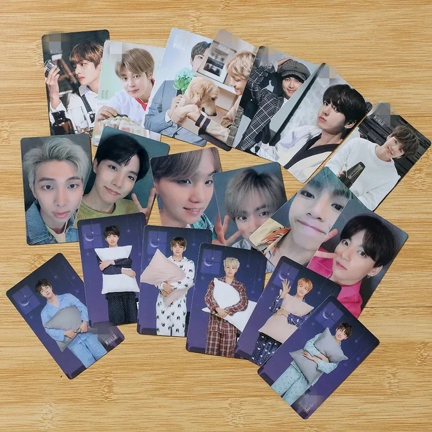 Постер KPOP Bangtan Boys WORLD OST альбом Lomo карточки пижамы игровые V Suga Jk фото двухсторонние