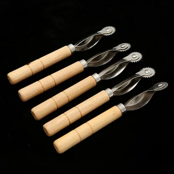 

200pcs Sewing Tool Kit With Wood Handle Practical Serrate Edge Pattern Tracer Tracing Wheel Tailor Stitch Marker