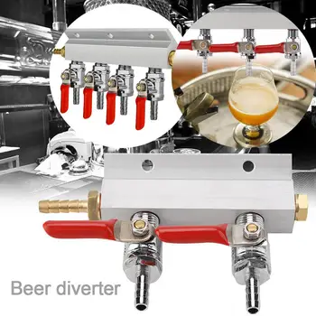 

2/3/4 Ways CO2 Splitter Gas Distribution Home Brewing Draft Beer Block Manifold