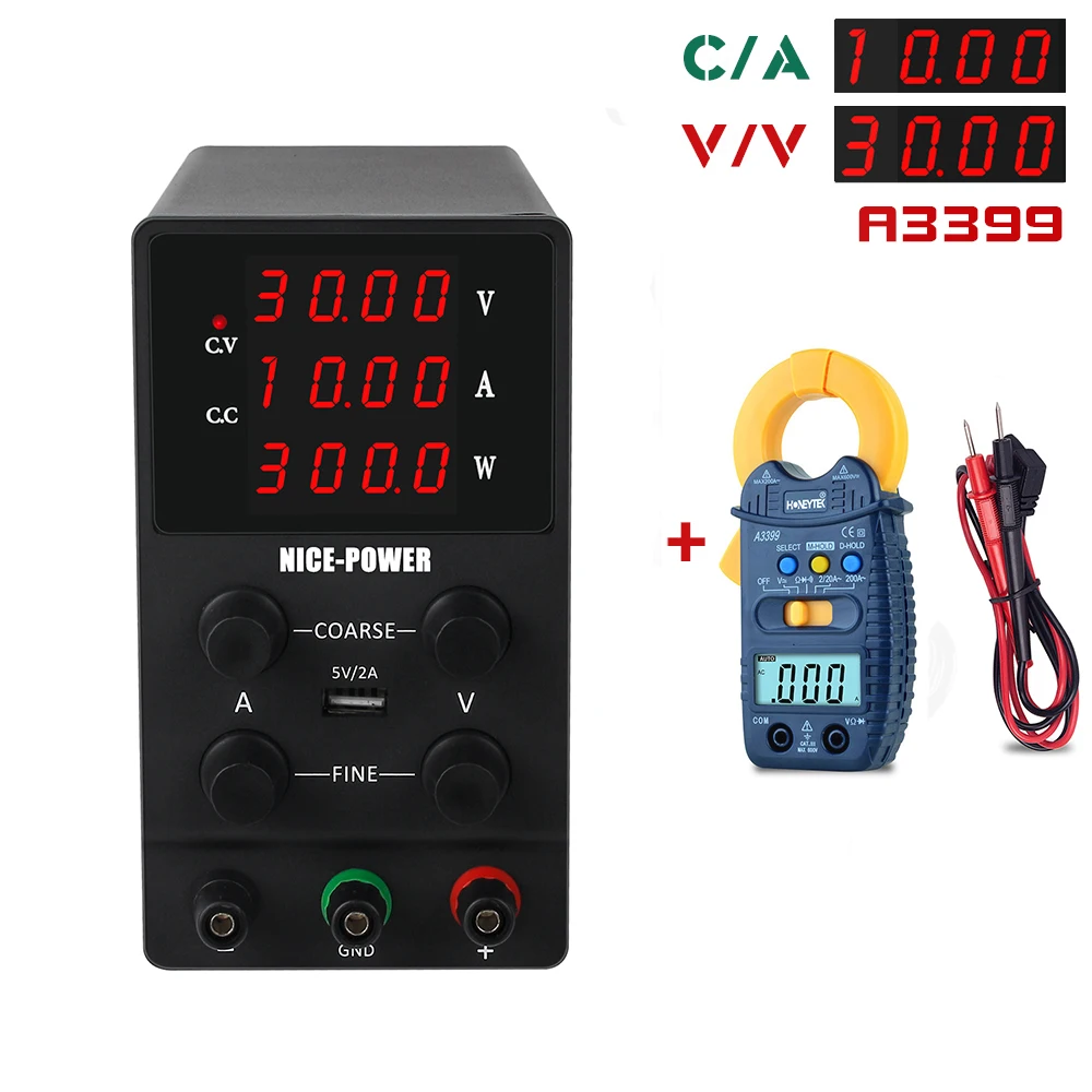 

30V 10A A3399 EU Inventory DC Power-Supply Lab Switching Adjustable Bench Power Source Digital Voltage Stabilizer 110V/220V