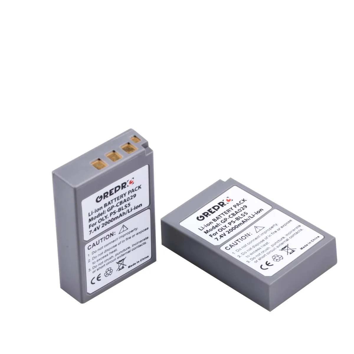 Batteria e caricabatterie 2000mAh per Olympus Stylus 1, OMD MK3, OMD-EM10 III, OM-10, E-PL3, E-PL5, M10 Mark2 209