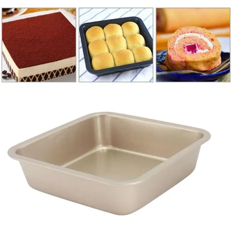 

Cake Mold Aluminum Alloy Square Non-Stick Cake Pan Baking Pan Tray Baking Cake Pan Baking Trays For Kitchen Cake Tool