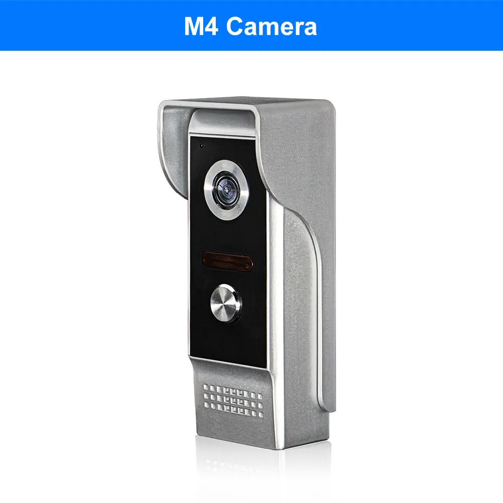Camera ONLY 9 дюймов Цветная Проводная видеодомофон система видео дверной звонок монитор домофона+ 700TVL металлическая наружная камера ИК ночного видения 100 метра - Цвет: Camera ONLY