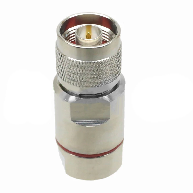 Male Connector Clamp For Andrew Heliax Corrugated Copper Brass Plug Standard PTFE 1 2 Useful 2