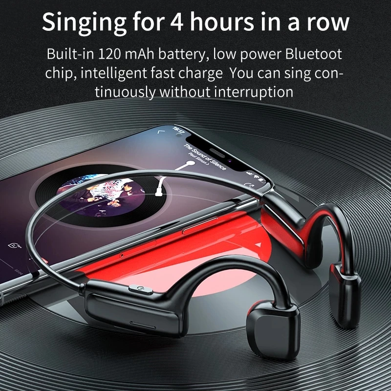 5 1 Bluetooth Bone Conduction Sports Gaming Headset Wireless HiFi Headphone Waterproof IPX5 Open Ear Earphone
