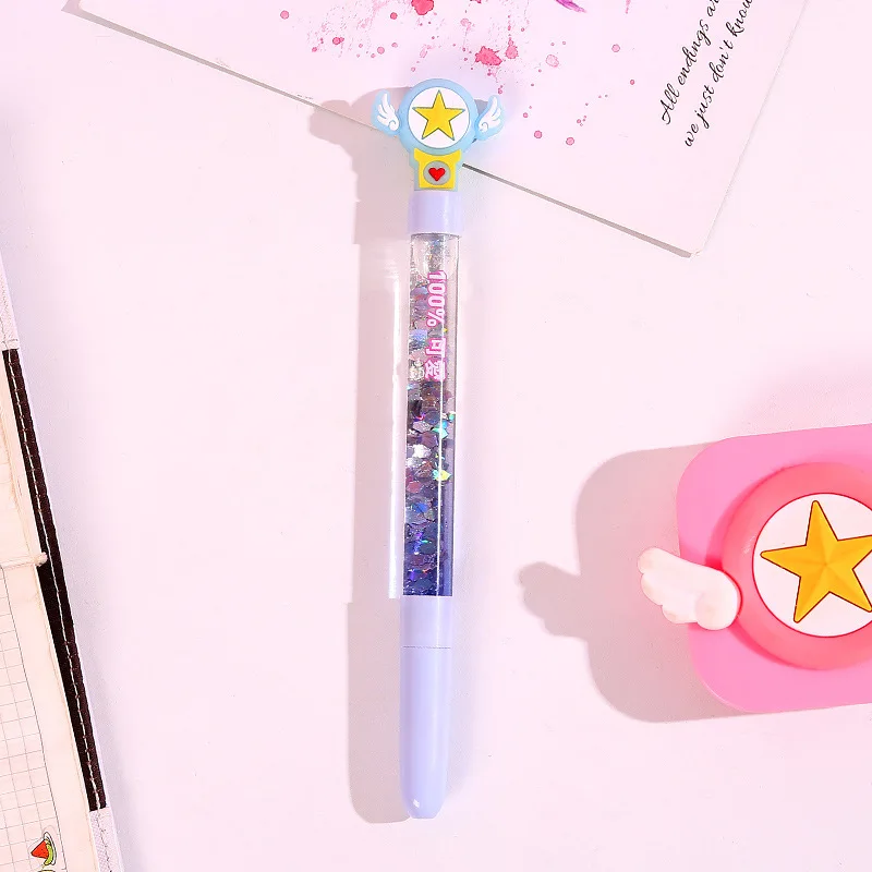 Гелевая ручка Kawaii Шариковая ручка назад в школу креативный пресс заправка цветная ручная ручка, канцелярские принадлежности для офиса школьные принадлежности обратно в школу - Цвет: C-Blue