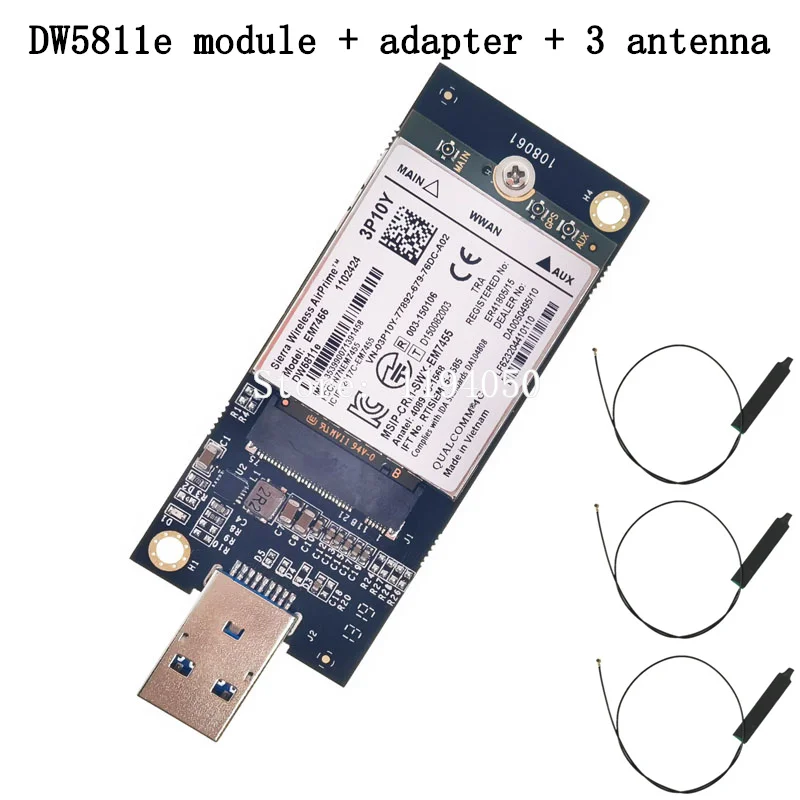 USB модуль EM7455 D5811E PN 3P10 FD / TD LTE CATSH ChG подходит для E7270 E7470 E7370 E5570 E5470 | Компьютеры и офис