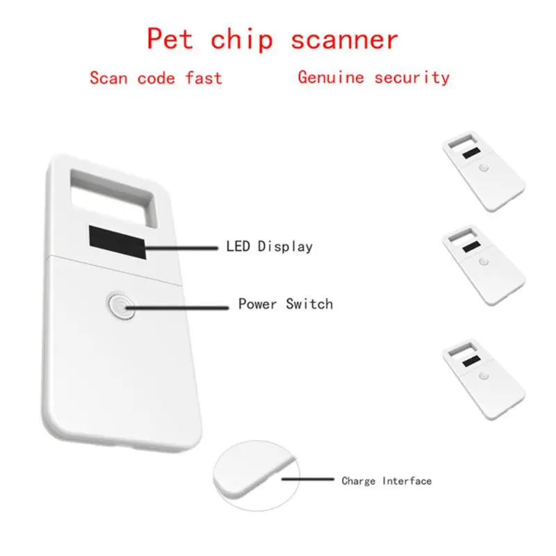 FDX-B животное pet id reader передатчик с интегральной схемой USB RFID идентификационный портативный сканер микрочипов для собак кошек лошадь