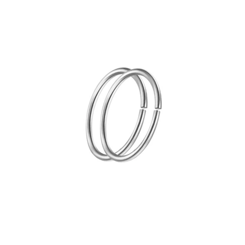 Пирсинг, Oreja, хирургическая сталь, 1 шт., подкова, кольца для носа, ухо, Tragus Cartliage, язык, поддельное кольцо для носа и уха, перегородка, Nariz, украшения для тела - Окраска металла: Sliver 1
