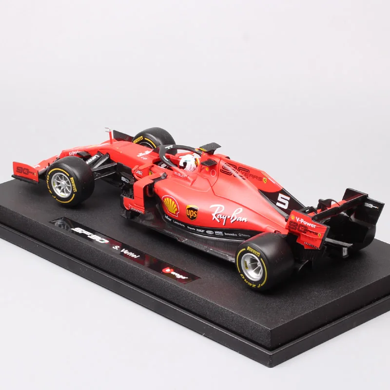 1/18 весы большой BBurago Формула гоночный автомобиль dirver SF90 № 16 Charles Leclerc № 5 Себастьян игрушечные машинки модели автомобилей