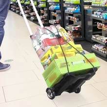 Portatile Pieghevole Pieghevole Trolley In Alluminio e Plastica Lightweitht di Acquisto di Viaggi Casa di Carico 20kg Bagaglio di Trasporto Sacco A Mano Carrello