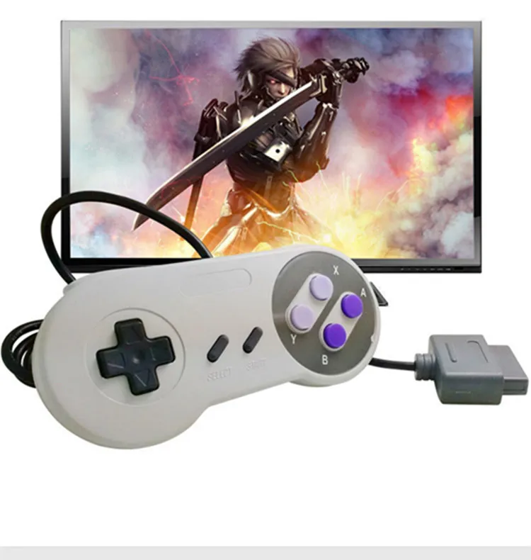 Портативный игровой контроллер 16 бит для консоли Super Nintendo SNES|Геймпады| |