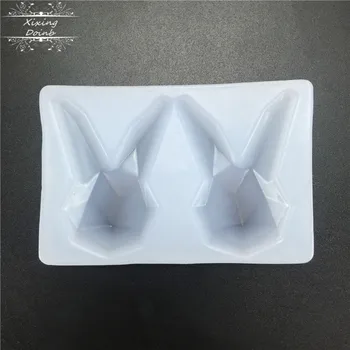 

DIY rabbit shaped sugar craft cake decorating tool resin silicone mold manual craft epoxy resin jewelry pendant mold