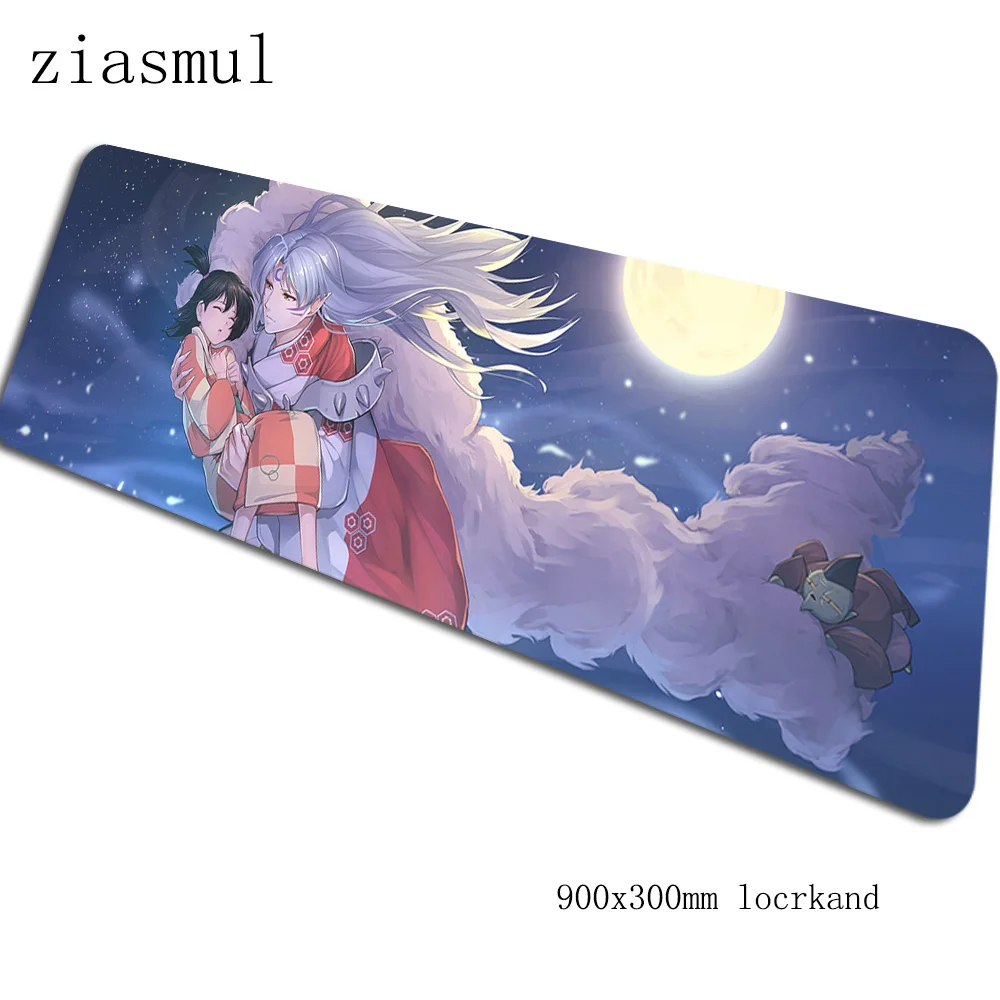 Inuyasha padmouse 900x300x3 мм игровой коврик для мыши лучший продавец коврик для мыши геймер компьютерный стол дешевый коврик notbook mousemate pc - Цвет: Size 900x300x3mm
