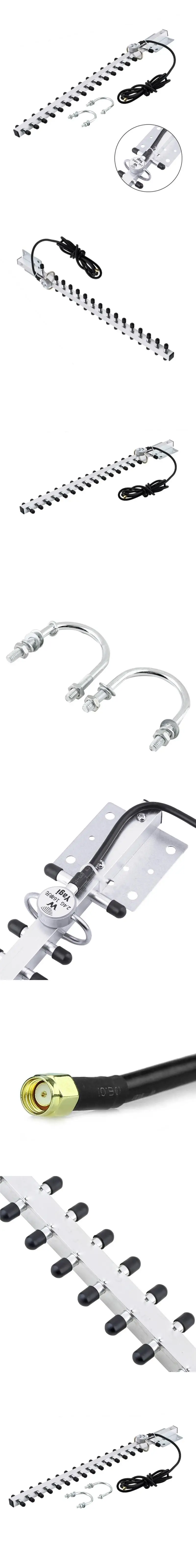 RP-SMA 2,4 GHz 16 DBi Yagi беспроводная WiFi антенна для модема PCI карта маршрутизатор