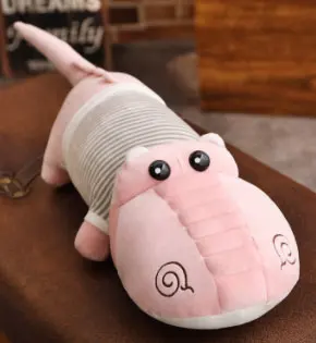 70 CM Pink 70-80-100 CM Large Kawaii Plush Crocodile Soft Pure Cotton Environmental-friendly Baby Comforting Sleeping Toy Kid's Gift - Цвет: 70 CM Pink