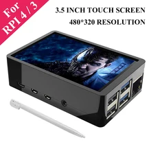 3.5 Inch Raspberry Pi 4 Model B Touch Screen 480*320 TFT LCD Display with Touch Pen ABS Case support Raspberry Pi 4 3 4B 3B 3B+