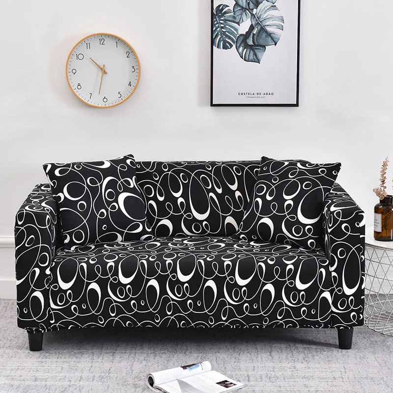 Cover-Set Sofa Elastic Living-Room L-Shape 1/2/3/4-seater Stripe for Pets Cubre 1PC