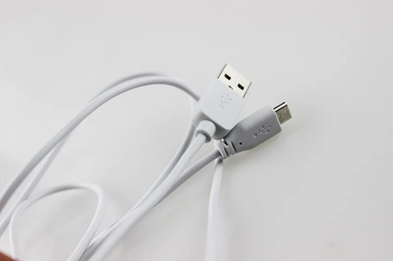 2 шт. 1 м белый микро USB2.0 кабель передачи данных для аndroid бескислородный медный проводник ПВХ с REACH/ROHS для всех Android ячеек линия передачи данных